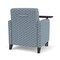 Lesro Siena Lounge Reception Guest Chair W/ Swivel Tablet, 27 in W 29.5 in L 32.5 in H SN1101 - alternate 2
